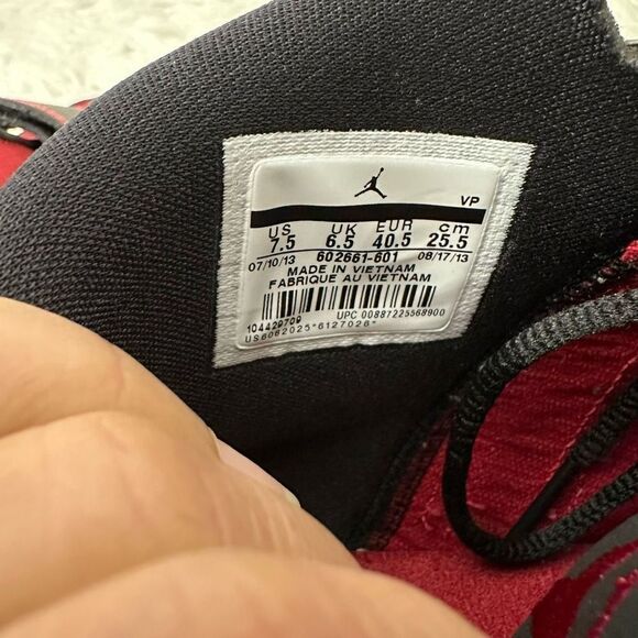 NIKE‎ AIR JORDAN FLIGHT CLUB 90s Gym RED Black  2013 Sneakers  MEN Sz  US 7.5 main image 10